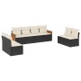 Set de sofás de jardín 8 piezas y cojines ratán sintético negro de , Conjuntos de jardín - Ref: Foro24-3227568, Precio: 425,0...