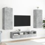 Muebles de TV de pared 5 pzas madera ingeniería gris hormigón en Muebles TV | Comprar online en Foru.es