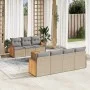 Garden sofa set with beige cushions 8 pcs PE rattan by , Garden sets - Ref: Foro24-3227487, Price: 525,24 €, Discount: %