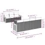 Garden sofa set with beige cushions 8 pcs PE rattan by , Garden sets - Ref: Foro24-3227487, Price: 525,24 €, Discount: %