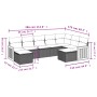 Set de sofás de jardín 8 piezas y cojines ratán sintético negro de , Conjuntos de jardín - Ref: Foro24-3228218, Precio: 536,5...