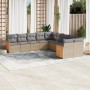 Juego de sofás jardín con cojines beige 10 pzas ratán sintético de , Conjuntos de jardín - Ref: Foro24-3228033, Precio: 626,2...