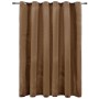 Cortina opaca con anillas de metal terciopelo beige 290x245 cm de vidaXL, Cortinas y visillos - Ref: Foro24-134507, Precio: 4...