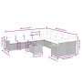 Set de sofás de jardín 11 pzas y cojines ratán sintético gris de , Conjuntos de jardín - Ref: Foro24-3259603, Precio: 648,51 ...