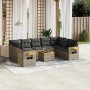 Set de sofás de jardín 10 pzas con cojines ratán sintético gris de , Conjuntos de jardín - Ref: Foro24-3259526, Precio: 625,4...