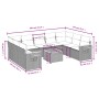 Set de sofás de jardín 10 pzas con cojines ratán sintético gris de , Conjuntos de jardín - Ref: Foro24-3259526, Precio: 625,4...