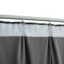 Cortina opaca con ganchos terciopelo gris antracita 290x245 cm de vidaXL, Cortinas y visillos - Ref: Foro24-134503, Precio: 4...