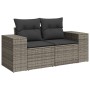 Set de sofás de jardín 7 piezas con cojines ratán PE gris de , Conjuntos de jardín - Ref: Foro24-3222899, Precio: 430,87 €, D...