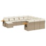 Set de sofás de jardín 11pzas con cojines ratán sintético beige de , Conjuntos de jardín - Ref: Foro24-3259608, Precio: 706,6...