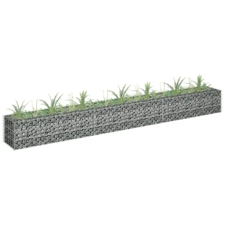 Arriate de gaviones de acero galvanizado 270x30x30 cm de vidaXL, Maceteros y jardineras - Ref: Foro24-145637, Precio: 53,72 €...
