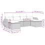Garden sofa set with cushions 6 pieces beige synthetic rattan by , Modular outdoor sofas - Ref: Foro24-3221717, Price: 422,14...