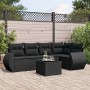 Set de sofás de jardín 6 piezas y cojines ratán sintético negro de , Conjuntos de jardín - Ref: Foro24-3221334, Precio: 395,4...