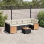 Set de sofás de jardín 8 piezas y cojines ratán sintético negro de , Conjuntos de jardín - Ref: Foro24-3227491, Precio: 461,8...