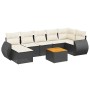 Set de sofás de jardín 8 piezas y cojines ratán sintético negro de , Conjuntos de jardín - Ref: Foro24-3225111, Precio: 434,7...