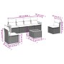 Set sofás de jardín 7 piezas y cojines ratán sintético beige de , Conjuntos de jardín - Ref: Foro24-3227549, Precio: 402,43 €...