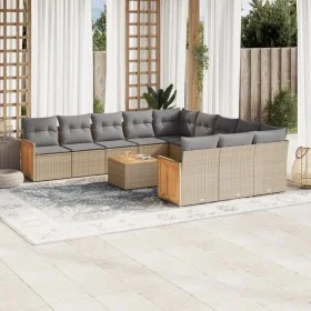 12-piece garden sofa set and brown synthetic rattan cushions by , Garden sets - Ref: Foro24-3228117, Price: 729,44 €, Discoun...