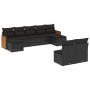 Set de sofás de jardín 8 piezas y cojines ratán sintético negro de , Conjuntos de jardín - Ref: Foro24-3228050, Precio: 501,2...