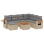 Juego de sofás de jardín con cojines beige 8 pzas ratán PE de , Conjuntos de jardín - Ref: Foro24-3227053, Precio: 481,60 €, ...