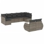 Set de muebles de jardín 9 pzas y cojines ratán sintético gris de , Conjuntos de jardín - Ref: Foro24-3254157, Precio: 585,13...