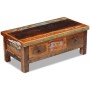 Mesa de centro con cajones madera maciza reciclada 90x45x35 cm en Mesas de centro | Comprar online en Foru.es