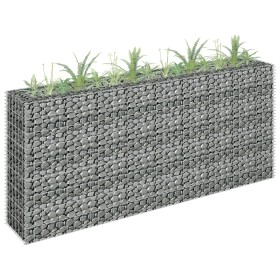Arriate de gaviones de acero galvanizado 180x30x90 cm de vidaXL, Maceteros y jardineras - Ref: Foro24-145635, Precio: 96,22 €...