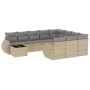 11-piece garden sofa set with beige synthetic rattan cushions by , Modular outdoor sofas - Ref: Foro24-3221928, Price: 706,98...