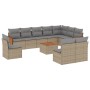Set de sofás de jardín 11pzas con cojines ratán sintético beige de , Conjuntos de jardín - Ref: Foro24-3227760, Precio: 623,3...