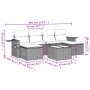 Set de sofás de jardín 7 piezas con cojines ratán PE gris de , Conjuntos de jardín - Ref: Foro24-3252867, Precio: 414,67 €, D...
