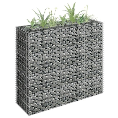 Arriate de gaviones de acero galvanizado 90x30x90 cm de vidaXL, Maceteros y jardineras - Ref: Foro24-145631, Precio: 62,79 €,...