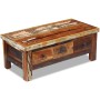 Mesa de centro con cajones madera maciza reciclada 90x45x35 cm en Mesas de centro | Comprar online en Foru.es
