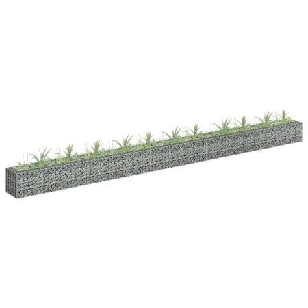 Arriate de gaviones de acero galvanizado 450x30x30 cm de vidaXL, Maceteros y jardineras - Ref: Foro24-145645, Precio: 85,40 €...