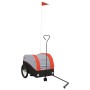 Remolque para bicicleta hierro negro y naranja 30 kg de , Remolques para bicicletas - Ref: Foro24-94138, Precio: 88,38 €, Des...