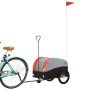Remolque para bicicleta hierro negro y naranja 30 kg de , Remolques para bicicletas - Ref: Foro24-94138, Precio: 88,38 €, Des...