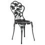 Mesa y sillas de bistró 3 piezas aluminio fundido negro de , Conjuntos de jardín - Ref: Foro24-317739, Precio: 190,45 €, Desc...