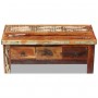 Mesa de centro con cajones madera maciza reciclada 90x45x35 cm en Mesas de centro | Comprar online en Foru.es