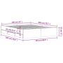 Estructura de cama madera de ingeniería blanco 150x200 cm de , Camas y somieres - Ref: Foro24-3207266, Precio: 163,58 €, Desc...