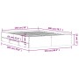 Cama con cajones madera de ingeniería marrón roble 150x200 cm de , Camas y somieres - Ref: Foro24-3207272, Precio: 207,66 €, ...