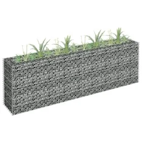 Gabionenbett aus verzinktem Stahl 180x30x60 cm von vidaXL, Töpfe und Pflanzgefäße - Ref: Foro24-145634, Preis: 64,80 €, Rabat...