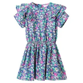 Vestido infantil de mangas con volantes azul cobalto 92 de , Vestidos de niños - Ref: Foro24-11549, Precio: 11,70 €, Descuent...