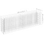 Arriate de gaviones de acero galvanizado 180x30x60 cm de vidaXL, Maceteros y jardineras - Ref: Foro24-145634, Precio: 69,65 €...