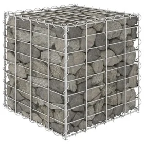 Arriate de gaviones cúbico alambre de acero 40x40x40 cm de vidaXL, Maceteros y jardineras - Ref: Foro24-145649, Precio: 24,54...