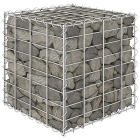 Arriate de gaviones cúbico alambre de acero 40x40x40 cm de vidaXL, Maceteros y jardineras - Ref: Foro24-145649, Precio: 27,16...