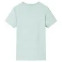 Camiseta infantil con rayas verde menta claro 92 de , Camisetas para niños - Ref: Foro24-12569, Precio: 8,19 €, Descuento: %