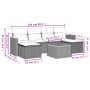 Set de comedor de jardín 7 pzas y cojines ratán sintético negro de , Conjuntos de jardín - Ref: Foro24-3258625, Precio: 438,4...