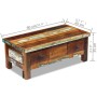 Mesa de centro con cajones madera maciza reciclada 90x45x35 cm en Mesas de centro | Comprar online en Foru.es