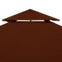 Toldo de cenador 2 niveles terracota 310 g/m² 4x3 m de vidaXL, Cubiertas para carpas y cenadores - Ref: Foro24-46618, Precio:...