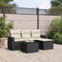 Set de muebles de jardín 5 pzas y cojines ratán sintético negro de , Conjuntos de jardín - Ref: Foro24-3218866, Precio: 273,7...