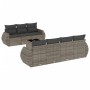 Set de sofás de jardín 8 pzas y cojines ratán sintético gris de , Conjuntos de jardín - Ref: Foro24-3221129, Precio: 526,63 €...