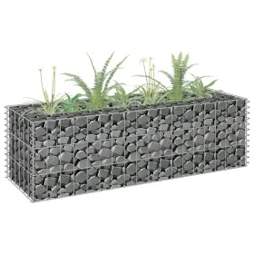 Arriate de gaviones de acero galvanizado 90x30x30 cm de vidaXL, Maceteros y jardineras - Ref: Foro24-145629, Precio: 27,76 €,...