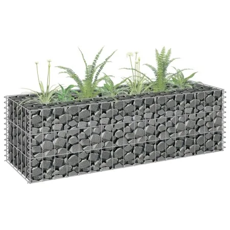 Arriate de gaviones de acero galvanizado 90x30x30 cm de vidaXL, Maceteros y jardineras - Ref: Foro24-145629, Precio: 27,76 €,...